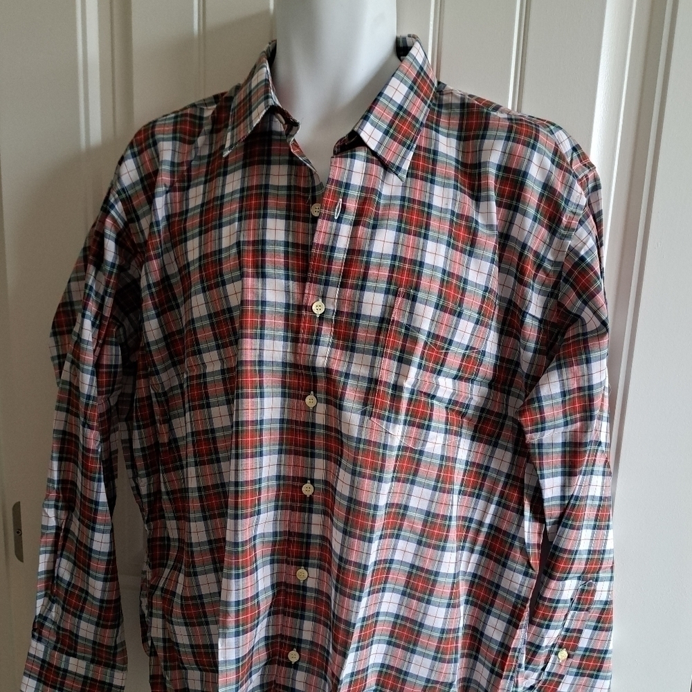 VTG BUD BERMA Weekender plaid mens shirt lightweight western ranch XL - Picture 5 of 7